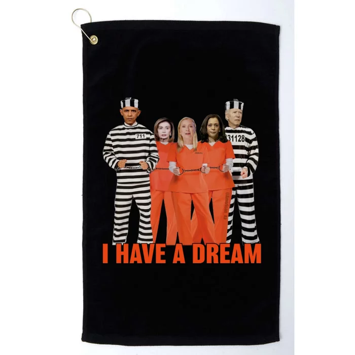 I Have A Dream Funny Platinum Collection Golf Towel