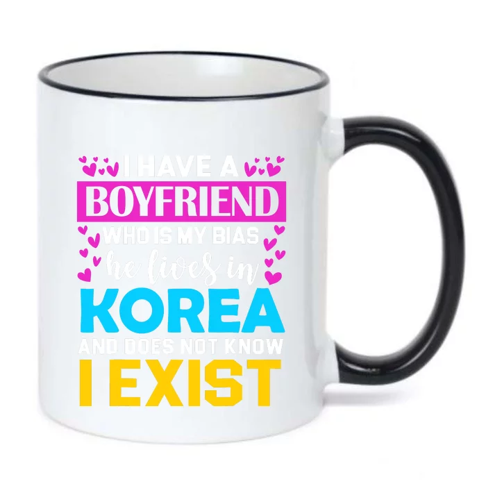 I Have A Boyfriend Who Is My Bias Kpop Lover Kdrama Korean Black Color Changing Mug