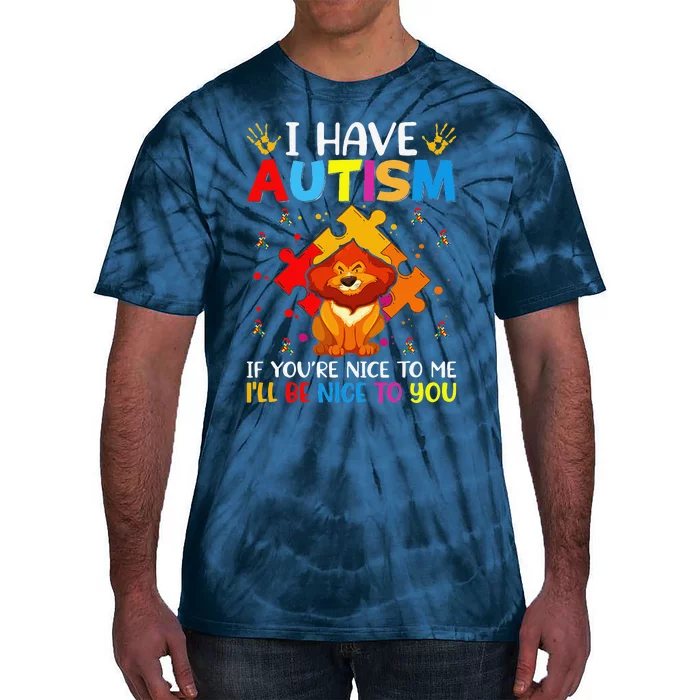 I Have Autism Autism Warriors ASD Autism Awareness Tie-Dye T-Shirt