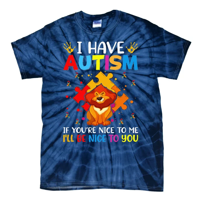 I Have Autism Autism Warriors ASD Autism Awareness Tie-Dye T-Shirt