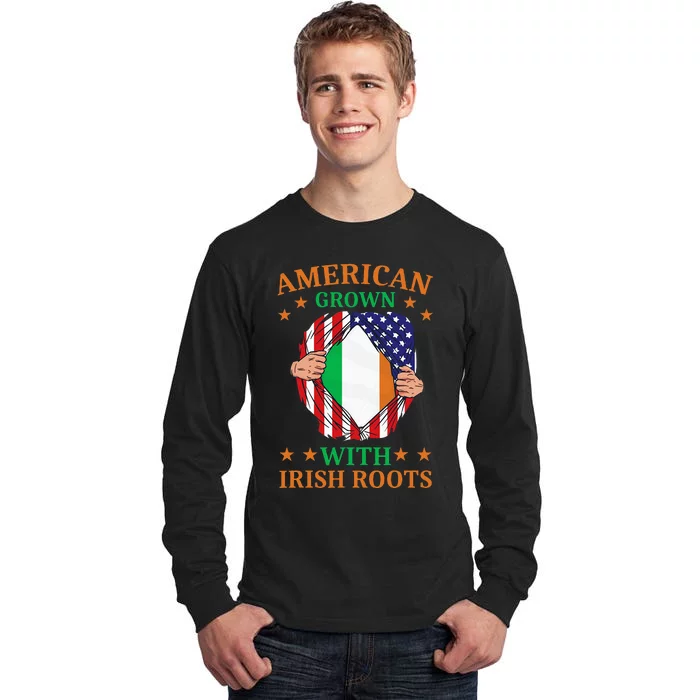 Ireland Home American Grown With Irish Roots Tall Long Sleeve T-Shirt