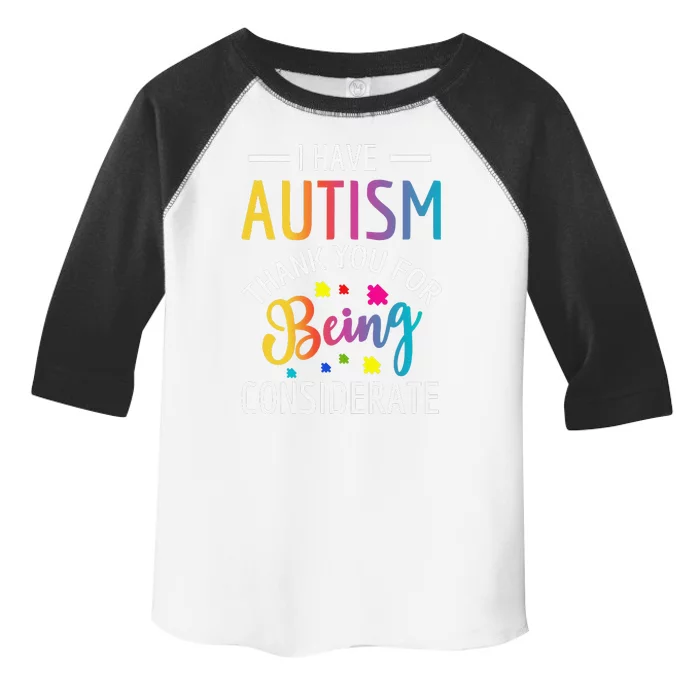 I Have Autism Autistics For Toddler Fine Jersey T-Shirt