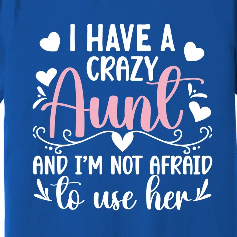 I Have A Crazy Aunt From Aunt To Niece Funny Gift Premium T-Shirt