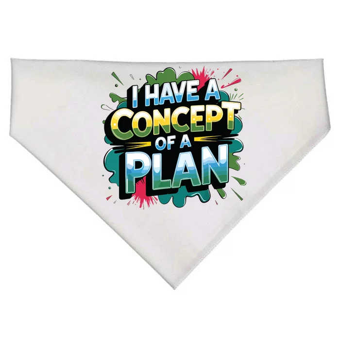 I Have A Concept Of A Plan Say USA-Made Doggie Bandana