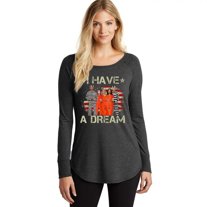 I Have A Dream Funny Biden Women's Perfect Tri Tunic Long Sleeve Shirt