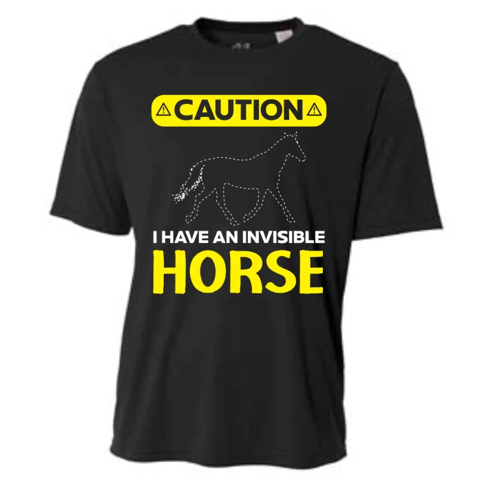 I Have An Invisible Horse Horseback Riding Equestrian Great Gift Cooling Performance Crew T-Shirt