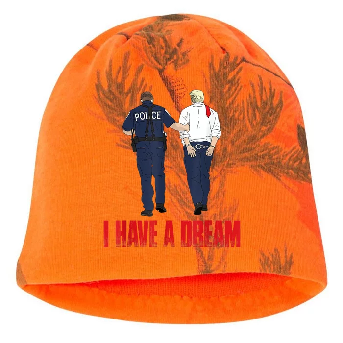 I Have A Dream Police Arrest Trump Kati - Camo Knit Beanie