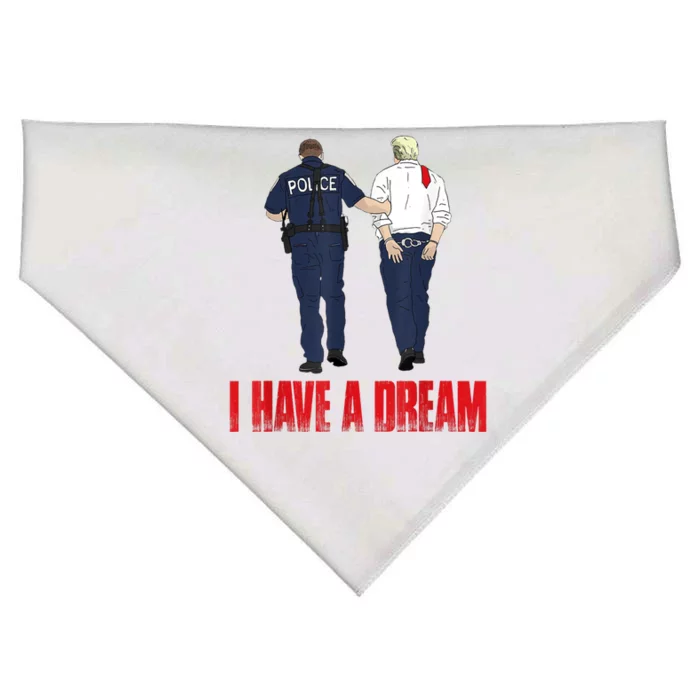 I Have A Dream Police Arrest Trump USA-Made Doggie Bandana