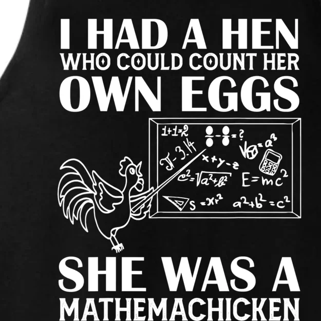 I Had A Hen Who Could Count Her Own Eggs Funny Chicken Lover Ladies Tri-Blend Wicking Tank