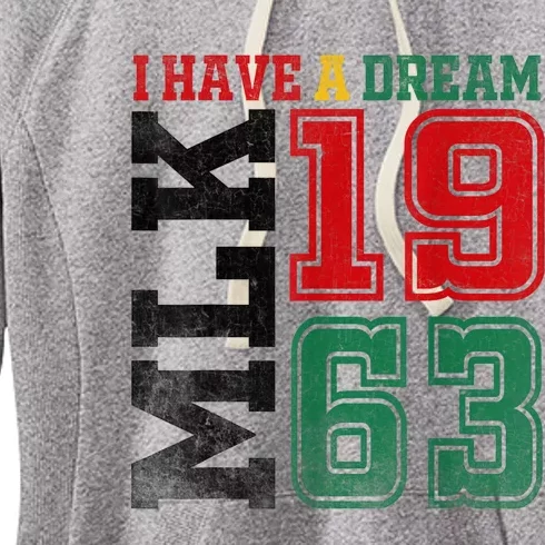 I Have A Dream Black History Month Martin Luther King Day Women's Fleece Hoodie