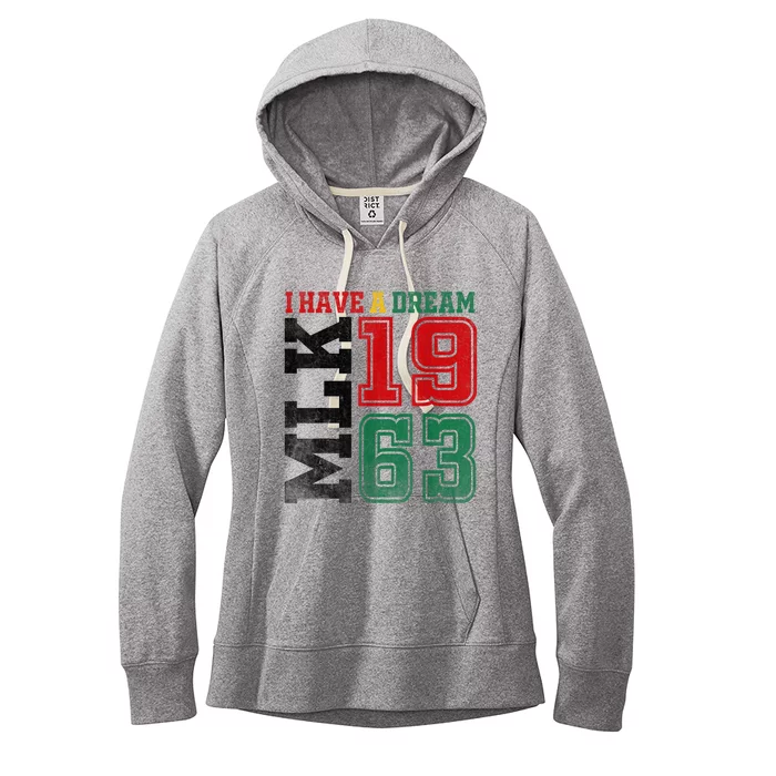 I Have A Dream Black History Month Martin Luther King Day Women's Fleece Hoodie