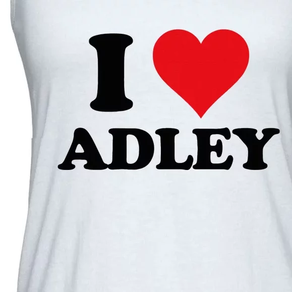 I Heart Adley First Name I Love Personalized Stuff Ladies Essential Flowy Tank