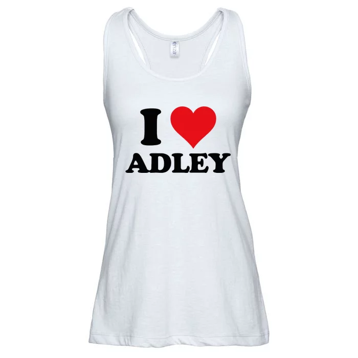 I Heart Adley First Name I Love Personalized Stuff Ladies Essential Flowy Tank