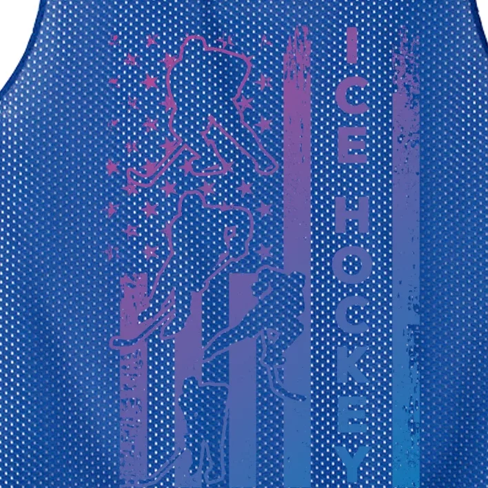 Ice Hockey America Flag I Ice Hockey Player Ice Hockey Flag Gift Mesh Reversible Basketball Jersey Tank