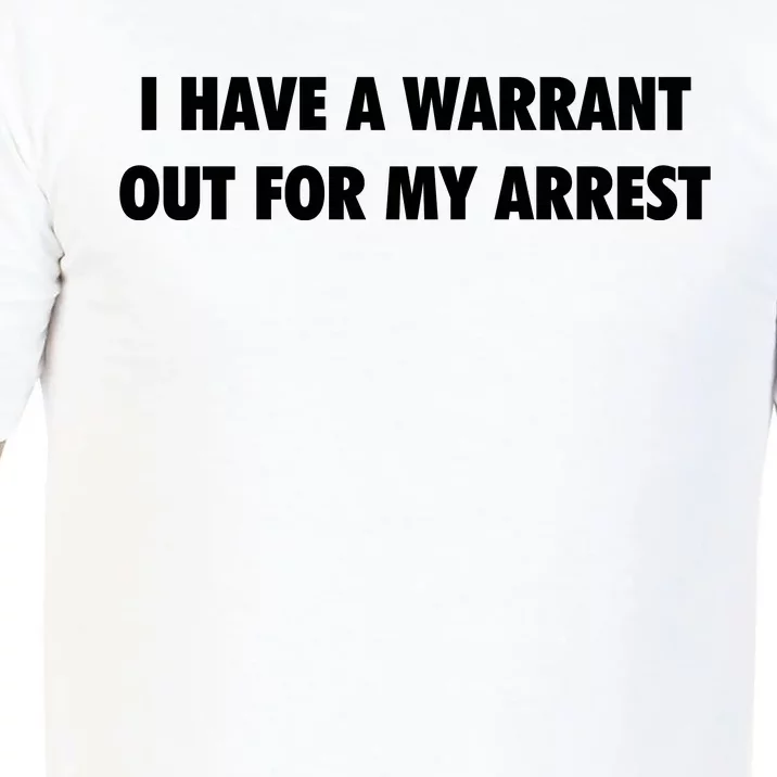 I Have A Warrant Out For My Arrest 2000s Celebrity Inspired Comfort Colors T-Shirt