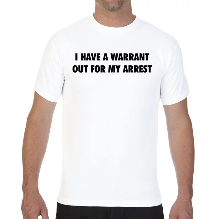 I Have A Warrant Out For My Arrest 2000s Celebrity Inspired Comfort Colors T-Shirt