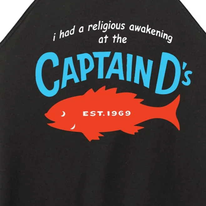 I Had A Religious Awakening At The Captain Ds Est 1969 Women’s Perfect Tri Rocker Tank