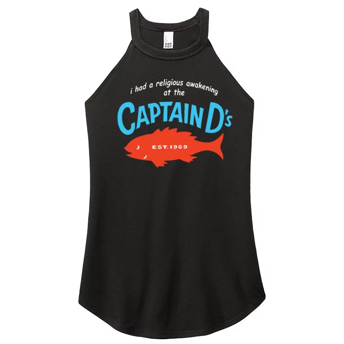 I Had A Religious Awakening At The Captain Ds Est 1969 Women’s Perfect Tri Rocker Tank