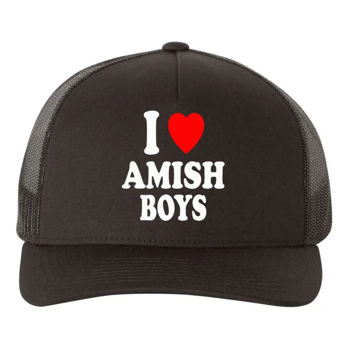 I Heart Amish Attraction Handsome Hot Sexy Yupoong Adult 5-Panel Trucker Hat