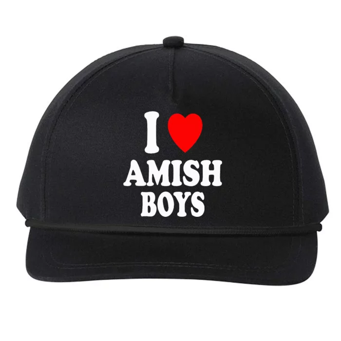 I Heart Amish Attraction Handsome Hot Sexy Snapback Five-Panel Rope Hat