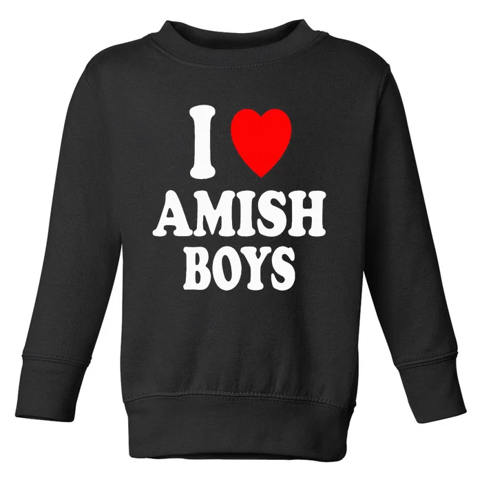 I Heart Amish Attraction Handsome Hot Sexy Toddler Sweatshirt