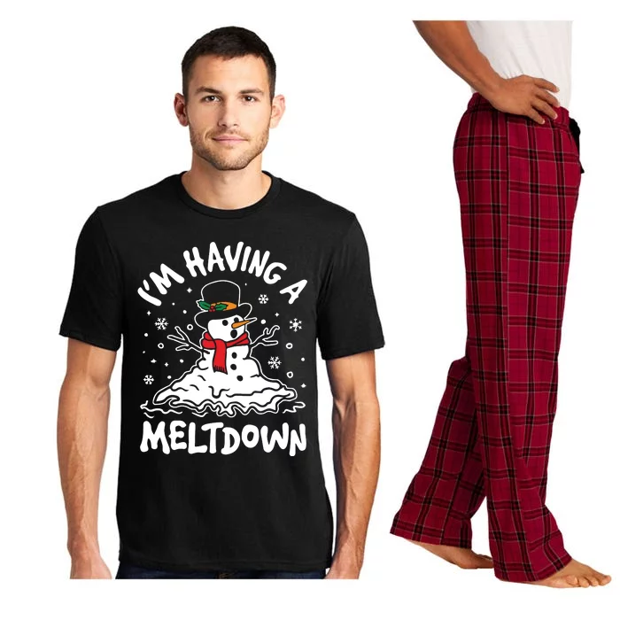 Im Having A Meltdown Winter Funny Snowman Pajama Set