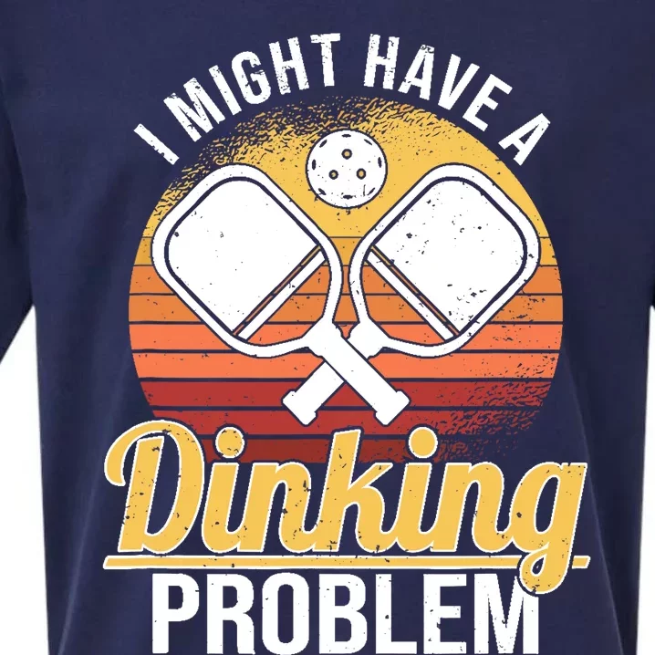 I Have A Dinking Problem Funny Pickleball Player Retro Sueded Cloud Jersey T-Shirt