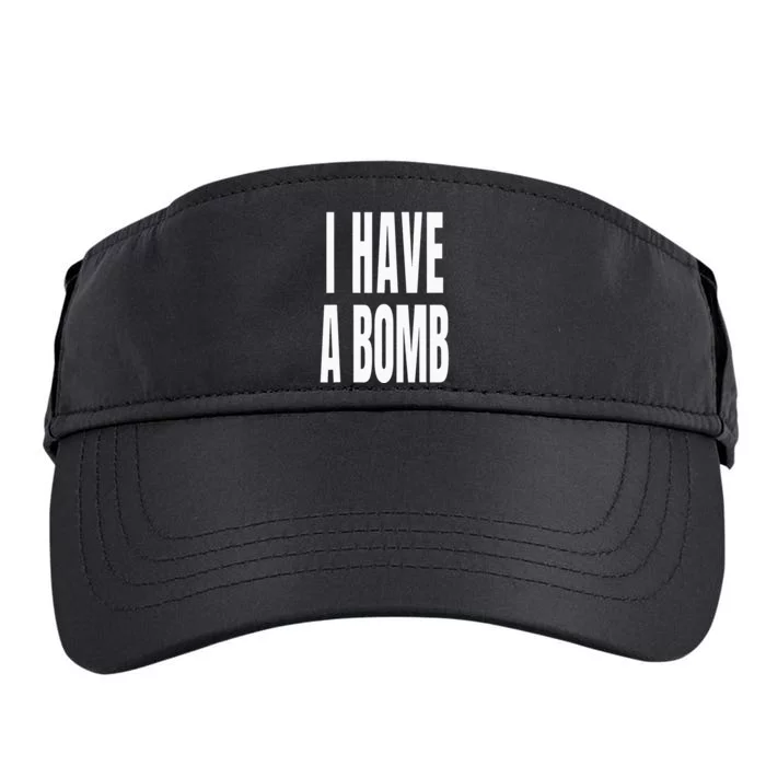 I Have A Bomb Adult Drive Performance Visor