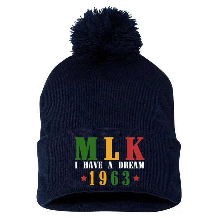 I Have A Dream Mlk Day 1963 Pom Pom 12in Knit Beanie