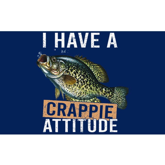 I Have A Crappie Attitude Fishing Bumper Sticker