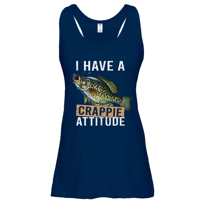 I Have A Crappie Attitude Fishing Ladies Essential Flowy Tank