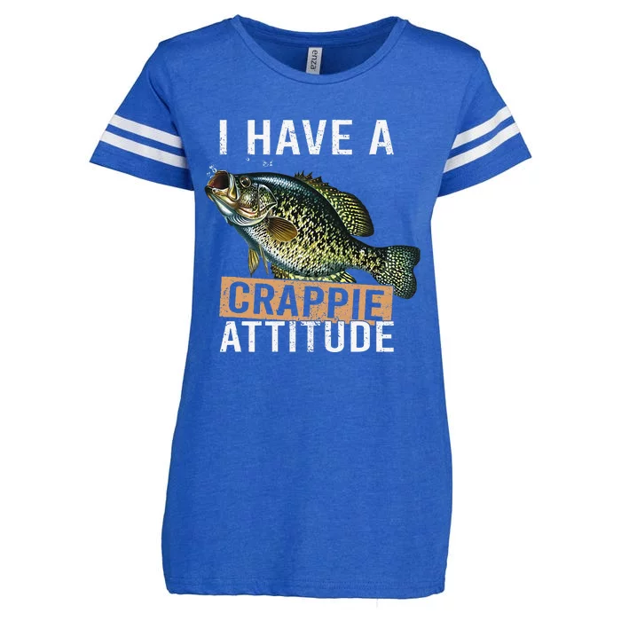 I Have A Crappie Attitude Fishing Enza Ladies Jersey Football T-Shirt