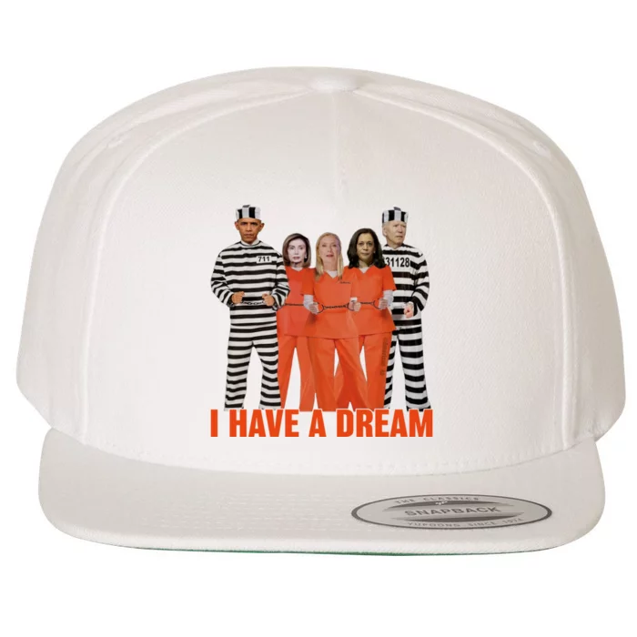 I Have A Dream Funny Wool Snapback Cap