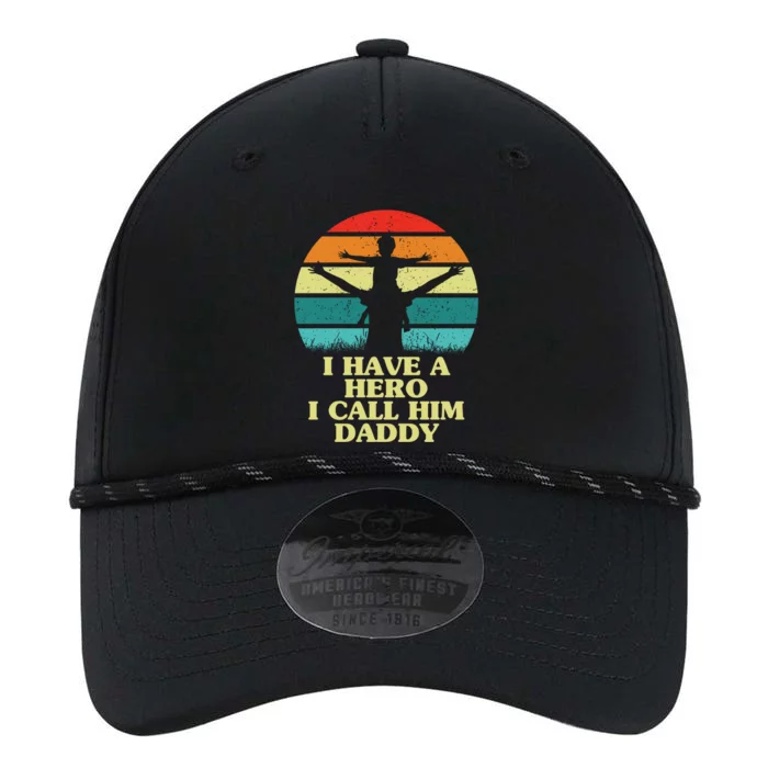 I Have A Hero I Call Him Daddy Dad Father Fathers Day Retro Cute Gift Performance The Dyno Cap