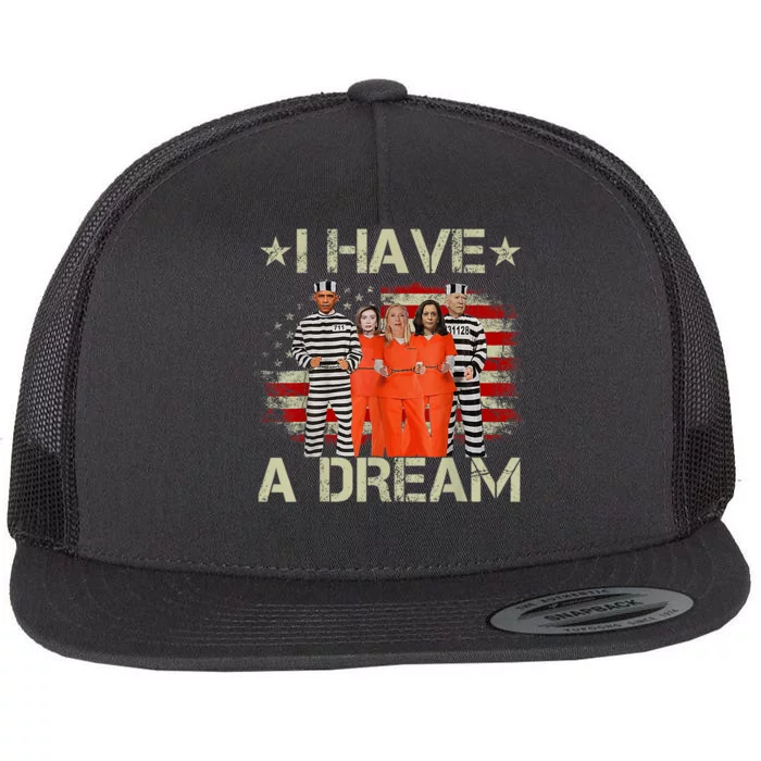 I Have A Dream Funny Biden Flat Bill Trucker Hat