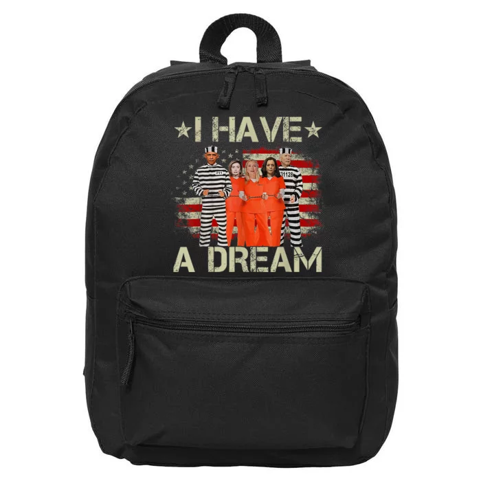 I Have A Dream Funny Biden 16 in Basic Backpack