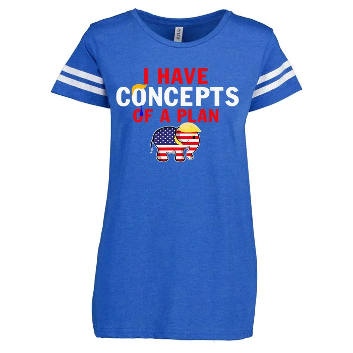 I Have A Concept Of A Plan Trump Harris Enza Ladies Jersey Football T-Shirt