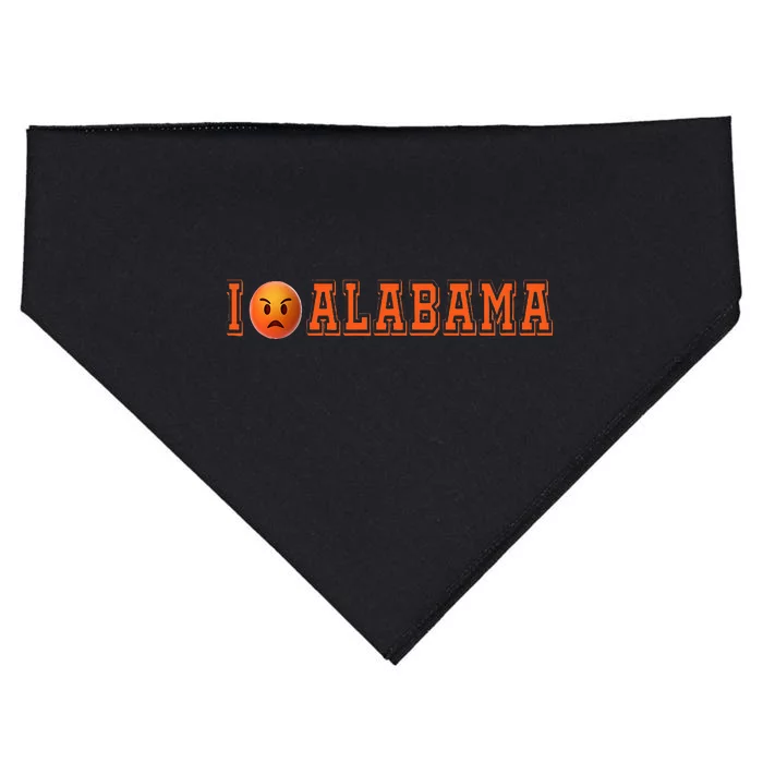 I Hate Alabama Blue And Orange Sports Fan USA-Made Doggie Bandana