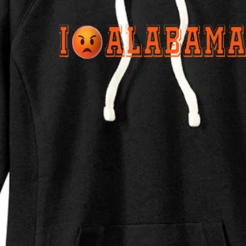 I Hate Alabama Blue And Orange Sports Fan Women's Fleece Hoodie