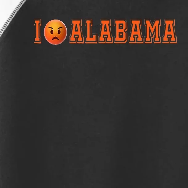 I Hate Alabama Blue And Orange Sports Fan Toddler Fine Jersey T-Shirt