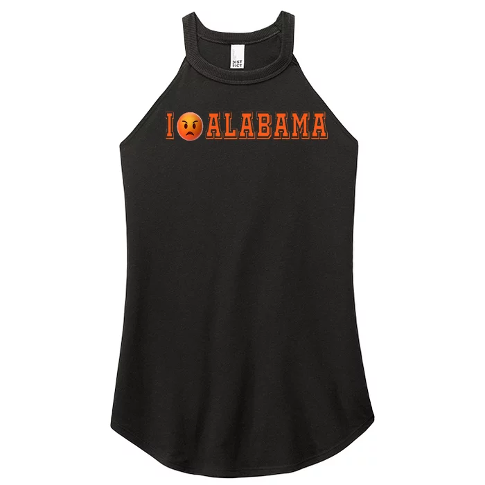 I Hate Alabama Blue And Orange Sports Fan Women’s Perfect Tri Rocker Tank