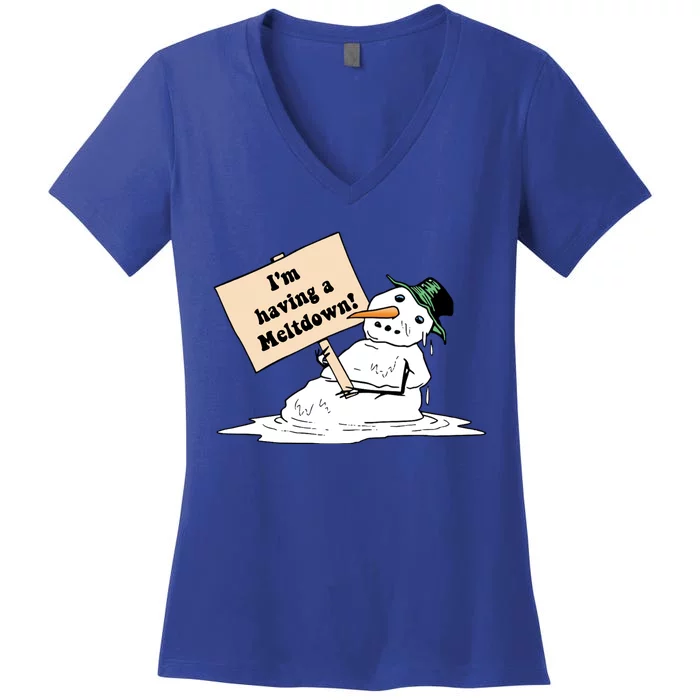 I'm Having A Meltdown Women's V-Neck T-Shirt