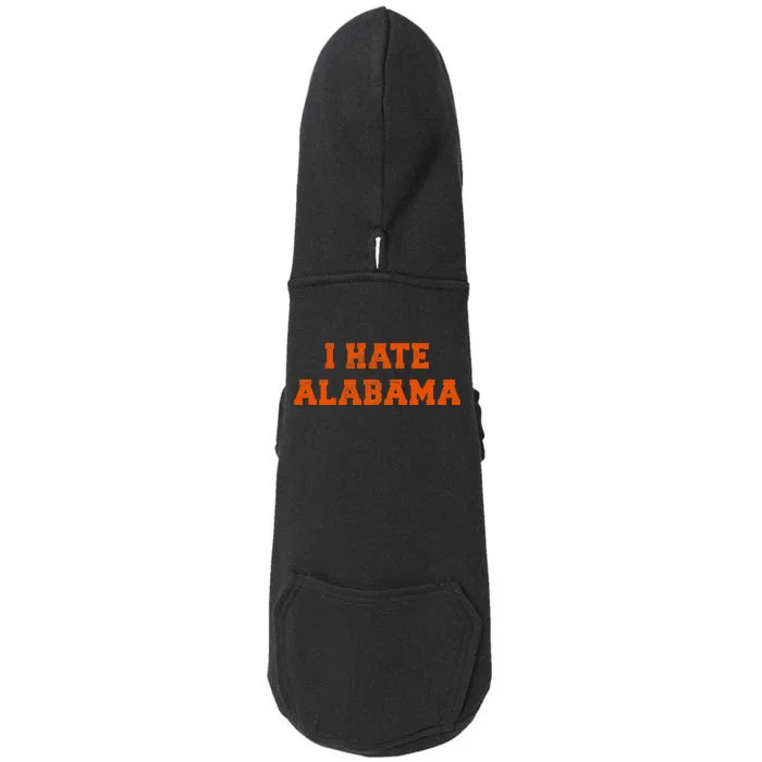 I Hate Alabama Orange And Blue Sports Fan Tailgating Doggie 3-End Fleece Hoodie