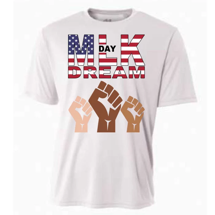 I Have A Dream Mlk Day Fist Up Cooling Performance Crew T-Shirt