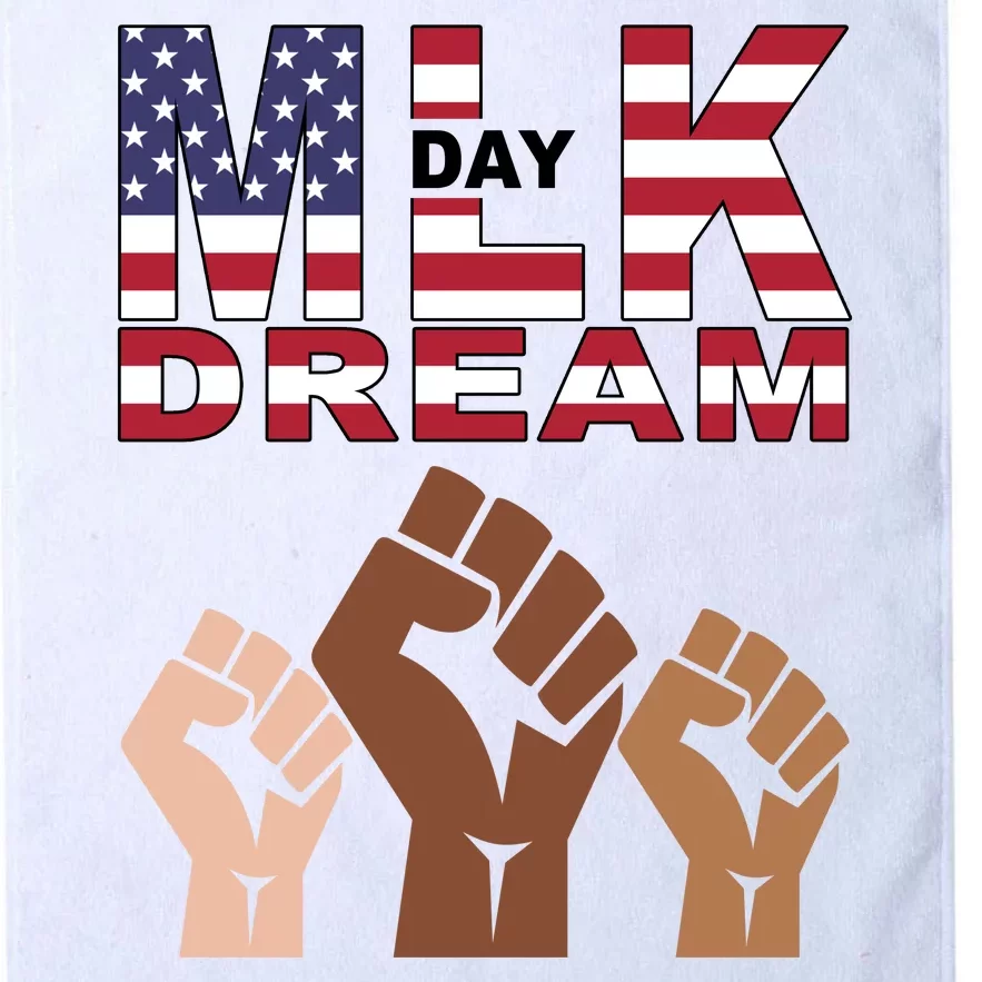 I Have A Dream Mlk Day Fist Up Platinum Collection Golf Towel