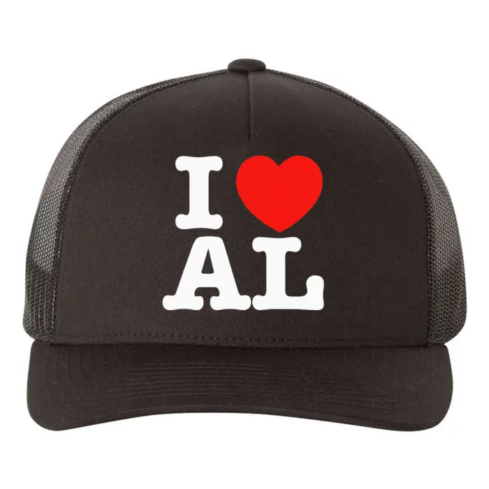 I Heart Alabama Love Yupoong Adult 5-Panel Trucker Hat