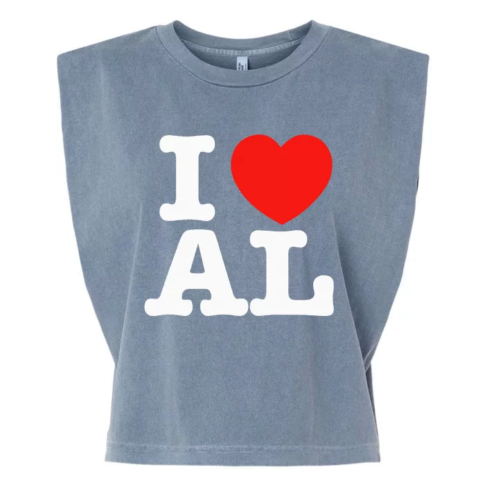 I Heart Alabama Love Garment-Dyed Women's Muscle Tee