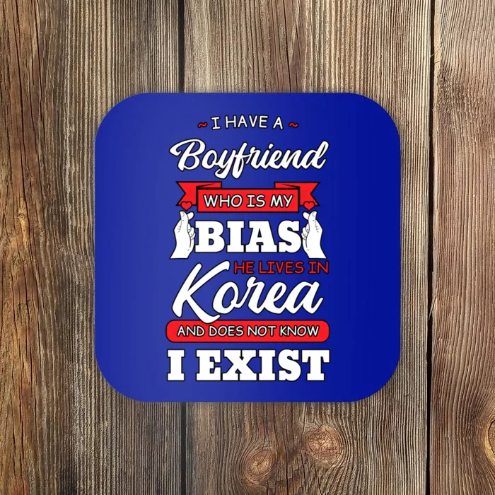 I Have A Friend Korea Kpop Oppa Fingerheart Funny Gift Coaster