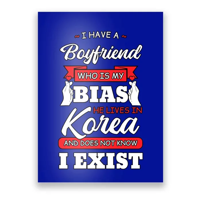 I Have A Friend Korea Kpop Oppa Fingerheart Funny Gift Poster