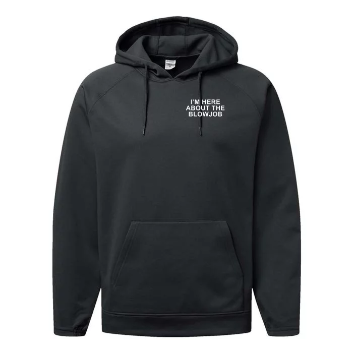 I’M Here About The Blowjob Performance Fleece Hoodie